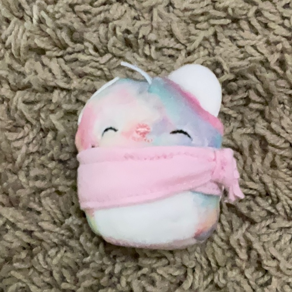Rainbow cat with bandanna
